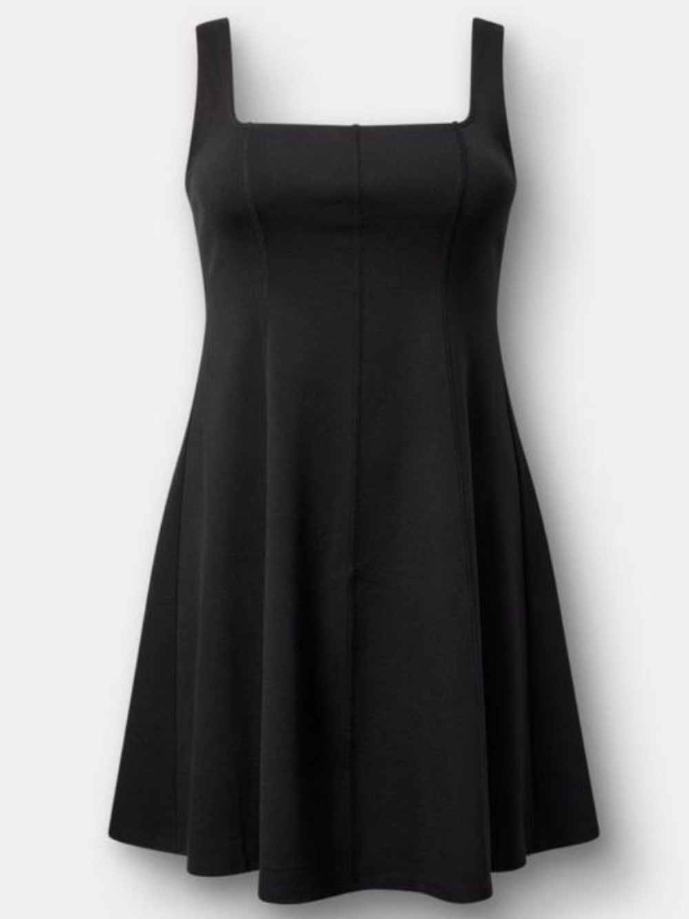 Torrid Mini Square-Neck Tank Dress - Size 00 (US10) - Deep Black - NWT/Packaging
